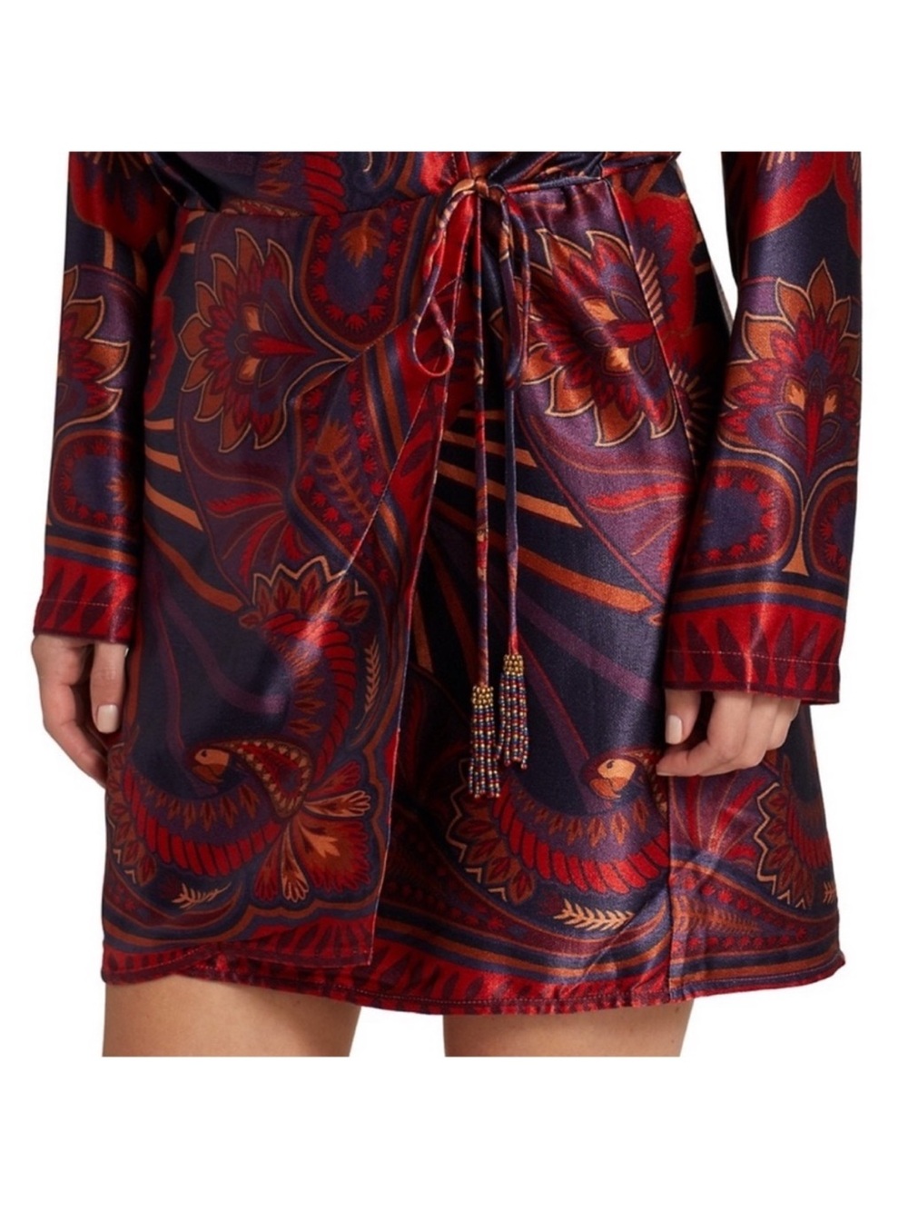 NWT Farm Rio Macaw Arabesque Mini Wrap Dress size small SOLD OUT Neiman Marcus - Picture 7 of 16